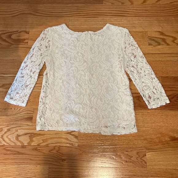 Forever 21 Lace 3/4 Sleeve Blouse Shirt Small - Picture 3 of 3